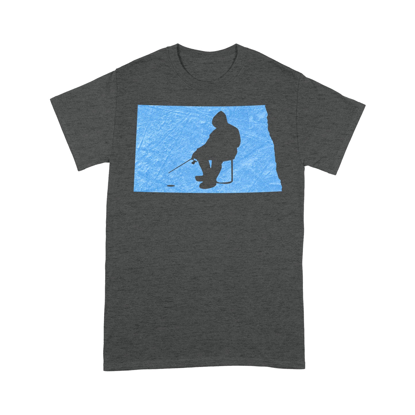 North Dakota Ice Fishing Shirts, Winter Fishing North Dakota State Love Fishing Standard T-shirt - FSD2926 D06