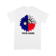 Load image into Gallery viewer, Texas flag sunflower customized name patriot Texas state flag D03 NQS2495 - T-shirt