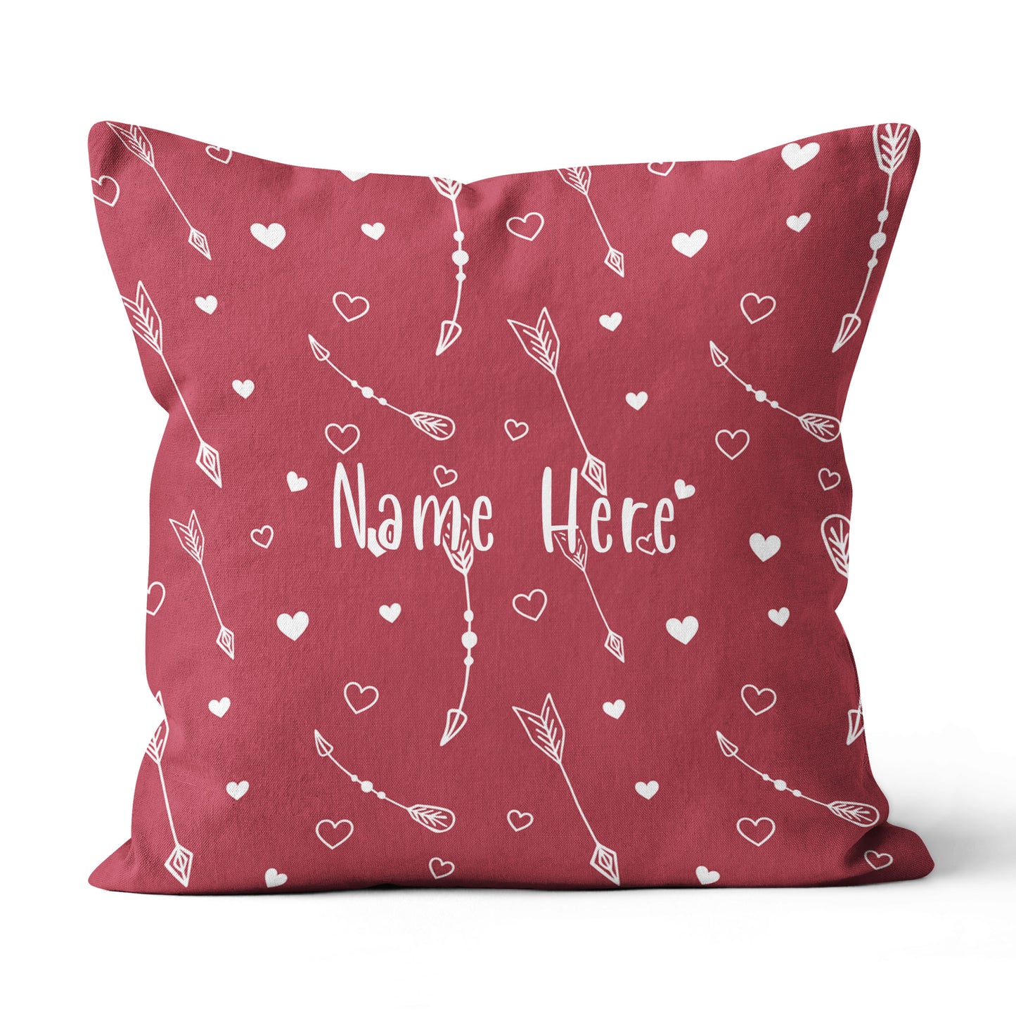 Personalized Arrows Archery With Hearts Throw Pillow Valentine Gifts Ideas VHM0940