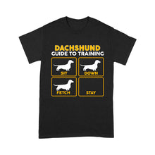 Load image into Gallery viewer, Dachshund Standard T-shirt | Funny Guide to Training dog - FSD2407D08