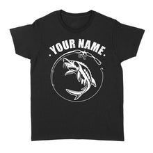 Load image into Gallery viewer, Custom name sturgeon fishing tattoos shirt Women's T-shirt - NQSD310
