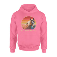 Load image into Gallery viewer, Custom photo best horse mom ever vintage personalized gift hoodie