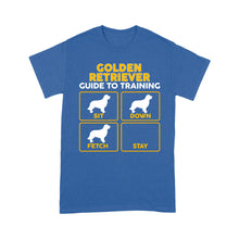Load image into Gallery viewer, Golden Retriever Standard T-shirt | Funny Guide to Training dog - FSD2402D08