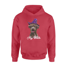 Load image into Gallery viewer, My dog is my witch - custom image for Halloween personalized gift - Standard Hoodie