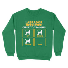 Load image into Gallery viewer, Labrador Retriever Standard Sweatshirt | Funny Guide to Training dog - FSD2399D08