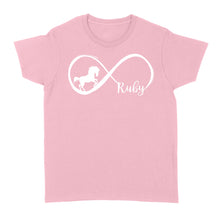 Load image into Gallery viewer, Custom Gift For Horse Lover Infinite Love Teen Girls Women Horse Lovers, horse shirts D06 NQS3220 Women's T-shirt