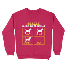 Load image into Gallery viewer, Beagle Standard Sweatshirt | Funny Guide to Training dog - FSD2404D08