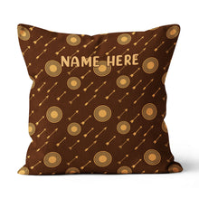 Load image into Gallery viewer, Personalized Archery Arrows Pattern Pillow Best Custom Pillow For Archer TDM0870