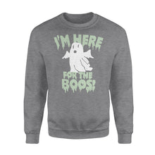 Load image into Gallery viewer, I'm here for the boos - Standard Crew Neck Sweatshirt