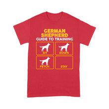 Load image into Gallery viewer, German Shepherd Standard T-shirt | Funny Guide to Training dog - FSD2401D08