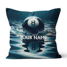 Load image into Gallery viewer, Personalized Water 8 Ball Billiard 3D Pillow, Best Throw Pillow Billiard VHM0894