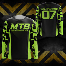 Load image into Gallery viewer, Mountain Bike Long Sleeve Jersey, Custom MTB Racing Shirt for Bike Rider, Cycling UV Protection UPF 30+ JTS493