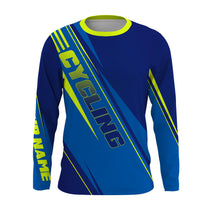 Load image into Gallery viewer, Cycling Long Sleeves Jersey, Road Bike All Over Print Shirt, Custom Bicycle Rider Jersey UV Protection| JTS482